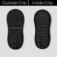 Elliosa Pinstripes Black Dual-Direction grip sole view