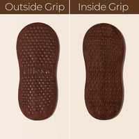 Elliosa Pinstripes Espresso Dual-Direction grip sole view