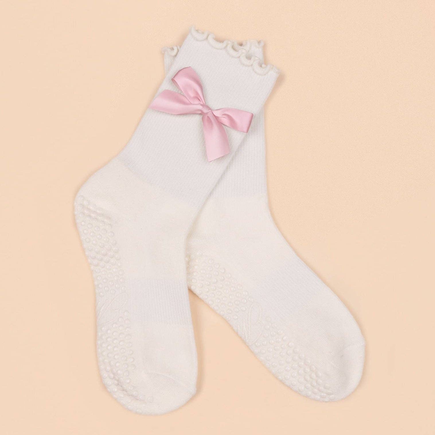 The Classic Grip Sock - Pink