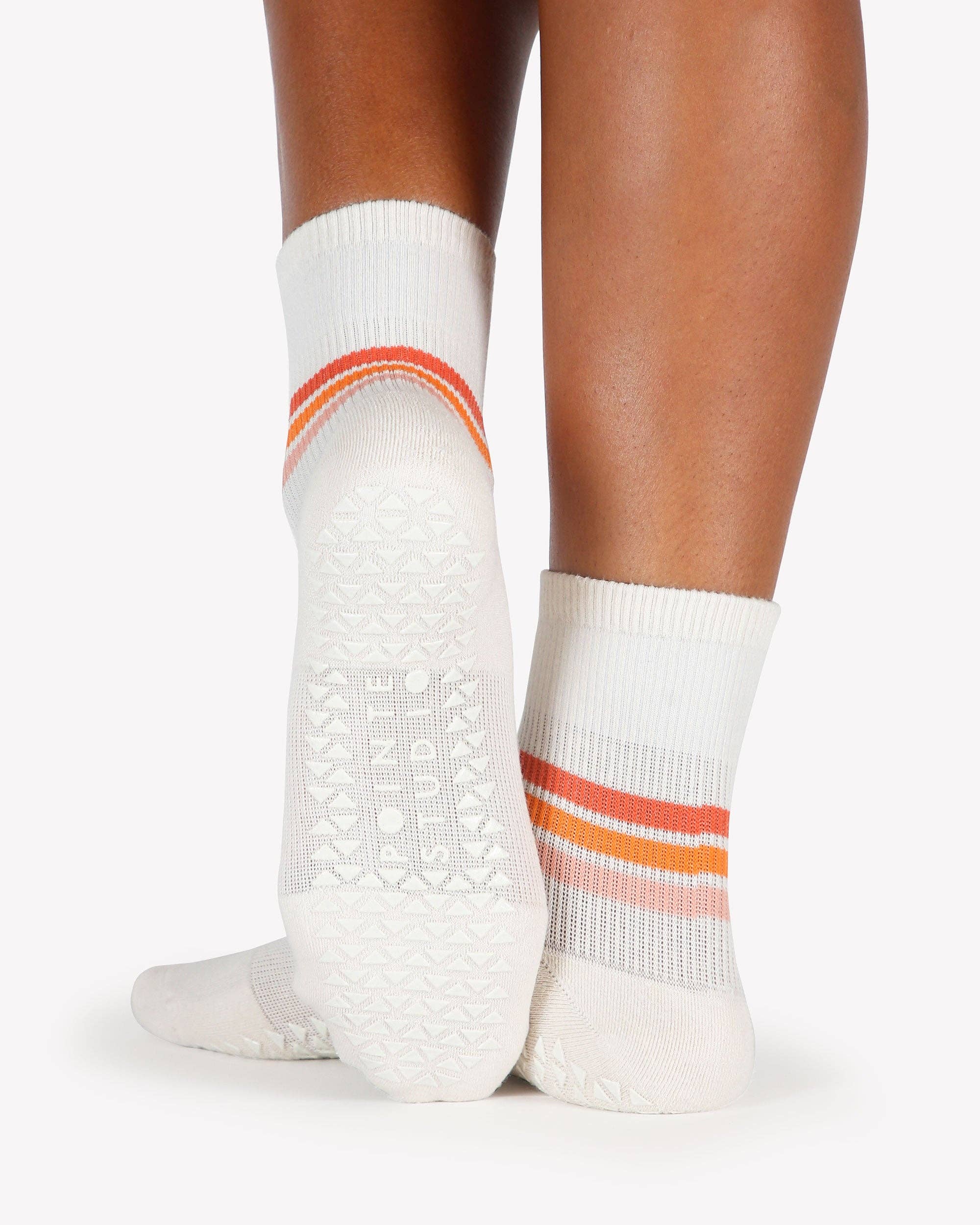 Phoebe Ankle Grip Sock - Bone