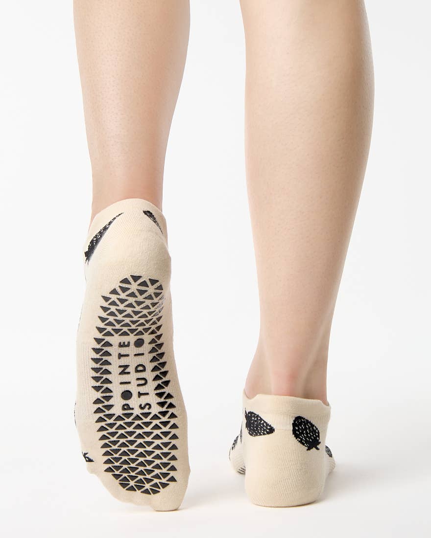 Berry Full Foot Grip Sock