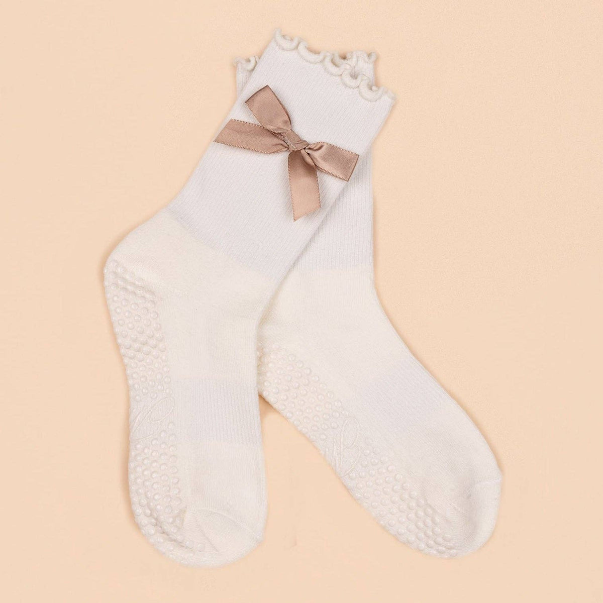 The Classic Grip Sock - Tan