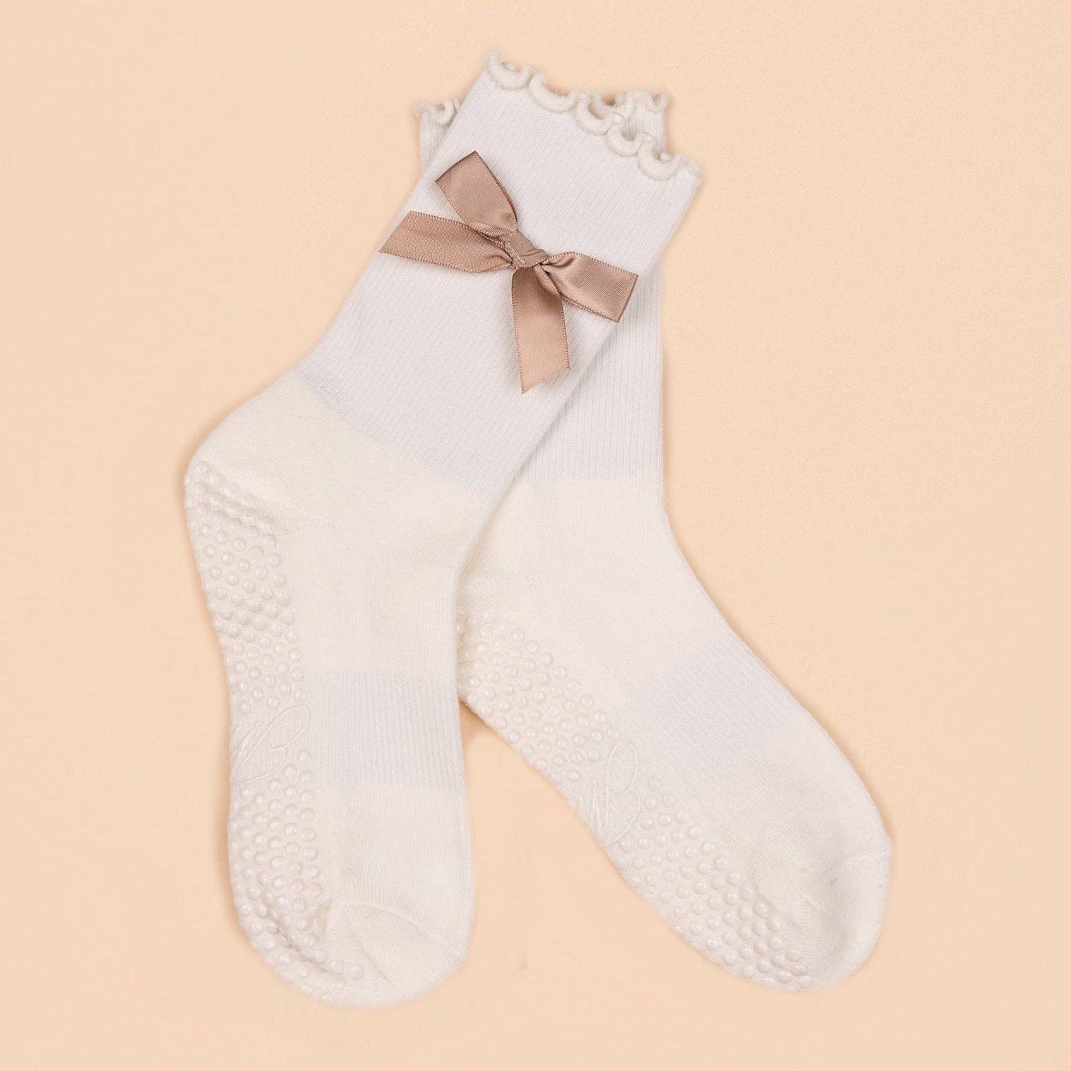 The Classic Grip Sock - Tan