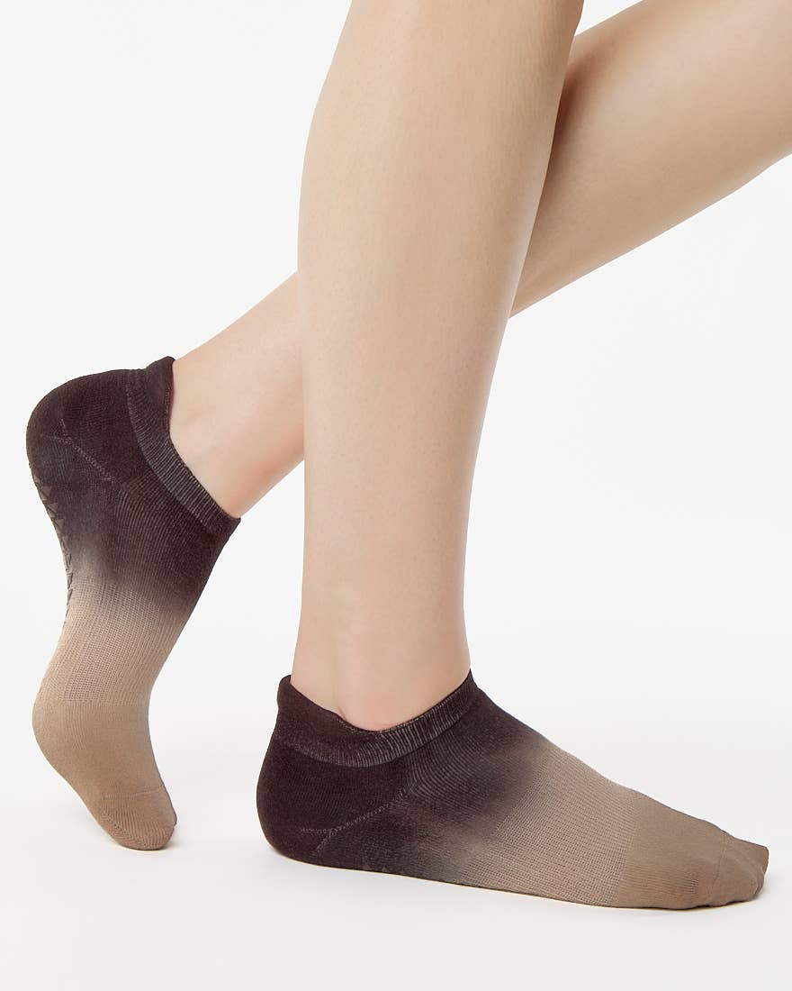 Wyatt Full Foot Grip Sock - Mocha