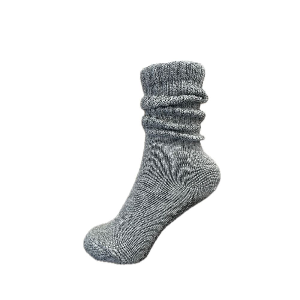 Slouchy Grip Socks - Grey