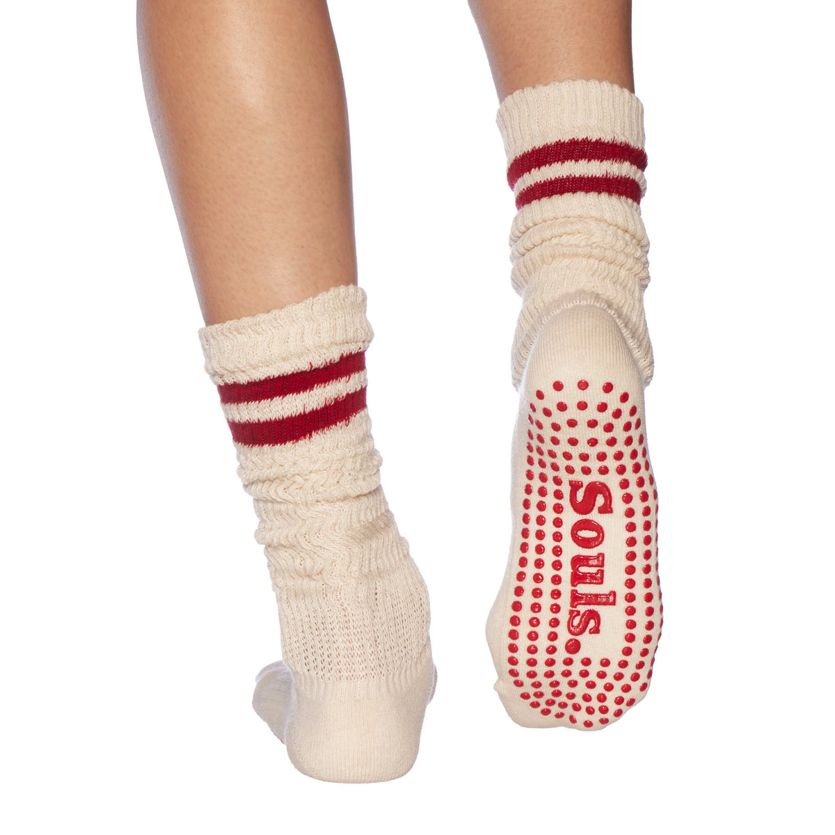 Red Cloud Grip Socks