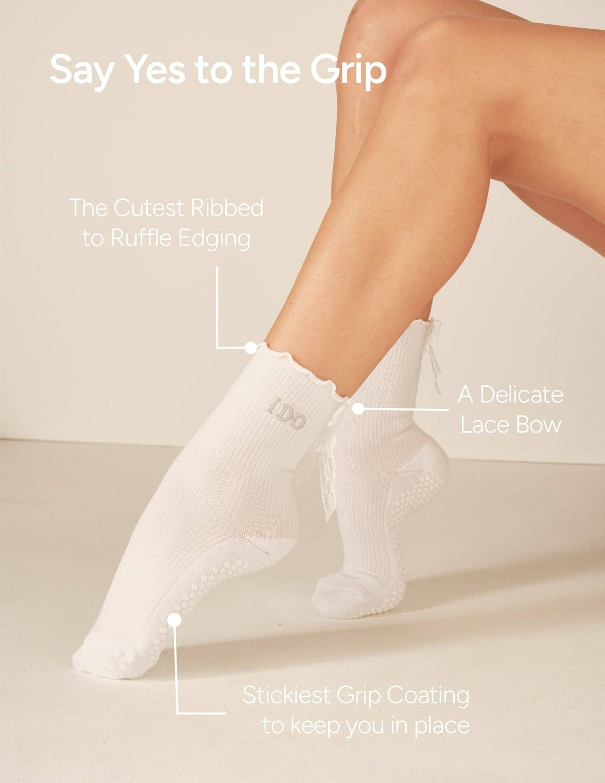 💍 The Bridal Grip Sock