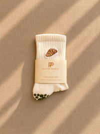 Pilates People Iced Matcha & Croissant Grip Socks official image 7