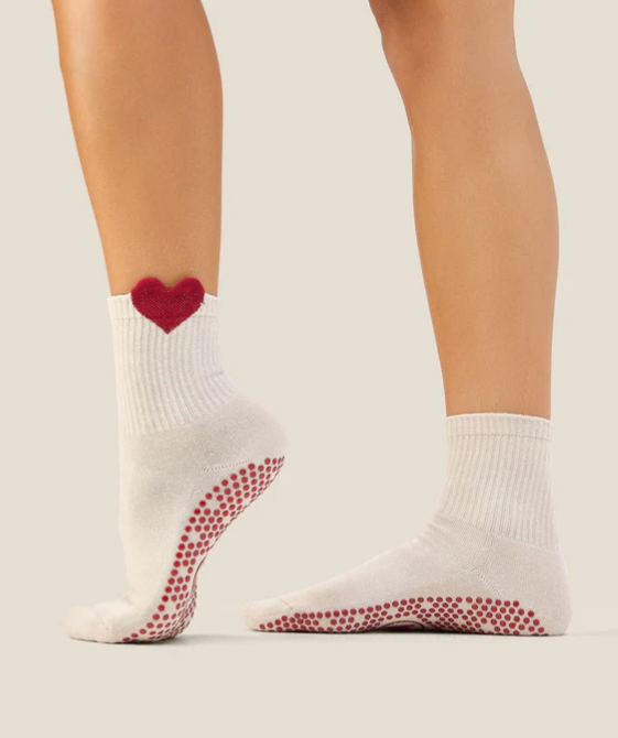 Crew Grip Socks - Heartfelt Beige