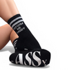 💋 🖤 Reform Me Daddy Grip Socks – Black Multi Thread