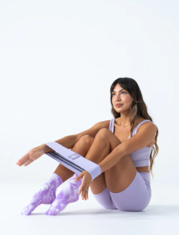 Studio Grip Sock – Purple Tie-Dye