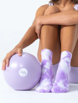Studio Grip Sock – Purple Tie-Dye