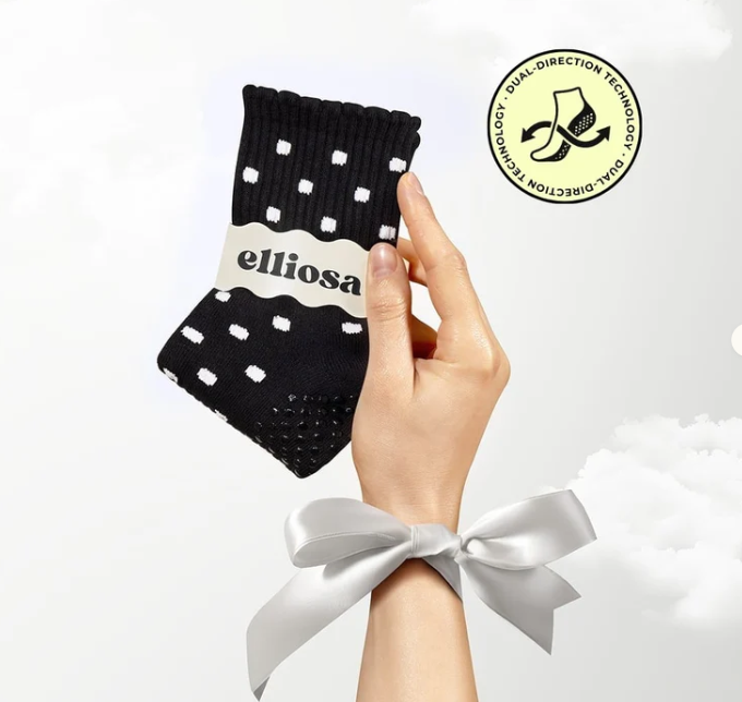 Dual-Direction Noir Polka Dot Grips