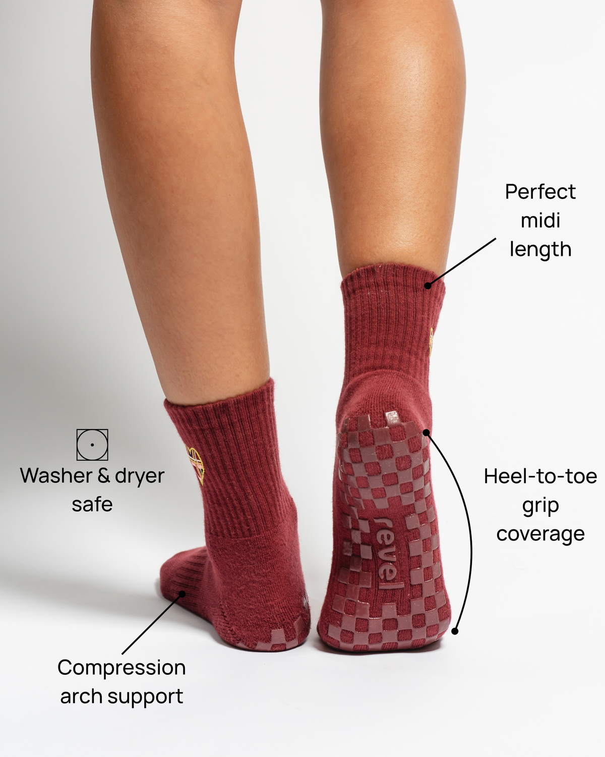 The Sweetheart features including arch support and heel-to-toe grip