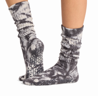 Tavi Stacy Glacial Tie Dye grip socks side view
